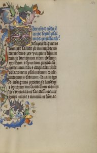 Inhabited Initial S by Master of Guillebert de Mets