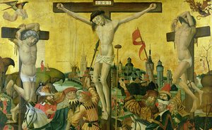 The Crucifixion, c.1500 (detail) by Master of Hamburg