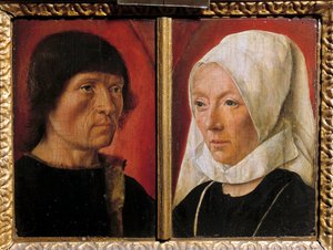 Portrait of a Man and His Wife by Master of Saint Giles