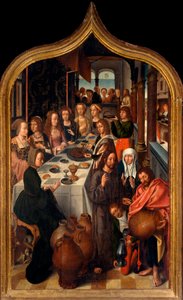 Triptych: The Wedding of Cana by Master of San Lorenzo
