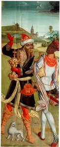 The Adoration of the Magi. Two Magi by Master of Switzerland