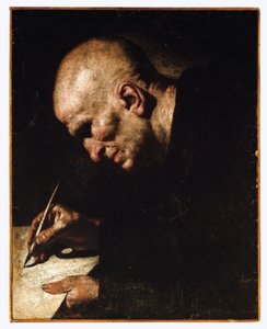 A Monk Scribe by Master of the Annunciation to the Shepherds