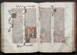 The Gotha Missal: Fol. 114v, St. Peter and Paul by Master of the Boqueteaux