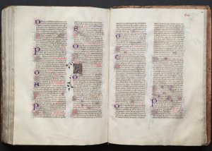 The Gotha Missal: Fol. 139v, Text, c. 1375 by Master of the Boqueteaux