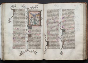 The Gotha Missal: Fol. 76v, The Ascension, c. 1375