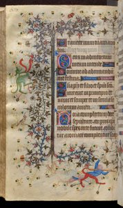 Hours of Charles the Noble, King of Navarre (1361-1425): fol. 135v, Text by Master of the Brussels Initials and Associates