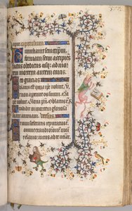 Hours of Charles the Noble, King of Navarre: fol. 184r, Text by Master of the Brussels Initials and Associates
