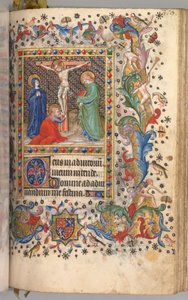 Hours of Charles the Noble, King of Navarre 1361-1425: fol. 185r, Crucifixion, c. 1405