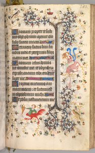 Hours of Charles the Noble, King of Navarre 1361-1425: fol. 187r, Text by Master of the Brussels Initials and Associates