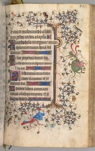 Hours of Charles the Noble, King of Navarre: fol. 203r, Text by Master of the Brussels Initials and Associates