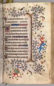 Hours of Charles the Noble, King of Navarre: fol. 208r, Text by Master of the Brussels Initials and Associates