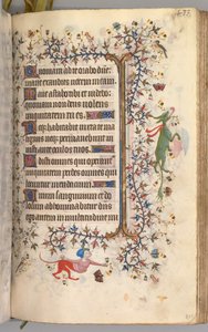 Hours of Charles the Noble, King of Navarre 1361-1425: fol. 211r, Text, c1405 by Master of the Brussels Initials and Associates