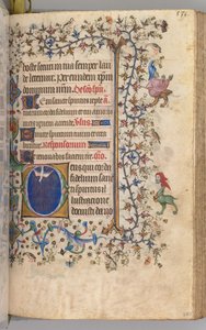 Hours of Charles the Noble, King of Navarre 1361-1425: Holy Spirit by Master of the Brussels Initials and Associates