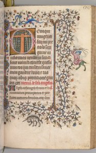 Hours of Charles the Noble, King of Navarre 1361-1425: fol. 262r, Instruments of the Passion by Master of the Brussels Initials and Associates