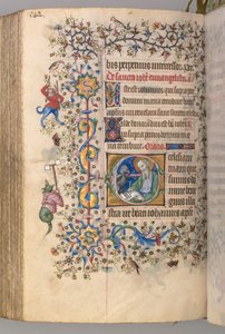 Hours of Charles the Noble, King of Navarre 1361-1425: fol. 265v, St. John the Evangelist by Master of the Brussels Initials and Associates