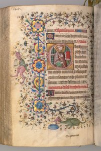 Hours of Charles the Noble, King of Navarre: fol. 266v, St. James by Master of the Brussels Initials and Associates