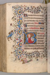 Hours of Charles the Noble, King of Navarre: fol. 267v, Text by Master of the Brussels Initials and Associates