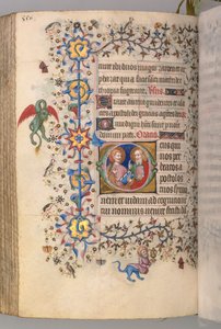 Hours of Charles the Noble, King of Navarre, fol. 269v, SS. Simon and Judas by Master of the Brussels Initials and Associates