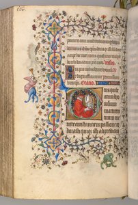 Hours of Charles the Noble, King of Navarre 1361-1425, fol. 276v, St. Denis by Master of the Brussels Initials and Associates