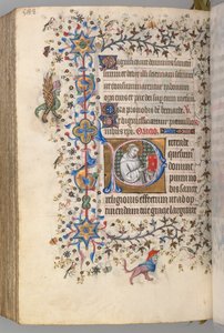 Hours of Charles the Noble, King of Navarre, fol. 288v, St. Hervard by Master of the Brussels Initials and Associates