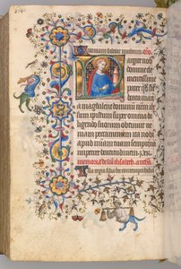 Hours of Charles the Noble, King of Navarre 1361-1425, fol. 296v, St. Mary Magdalene by Master of the Brussels Initials and Associates