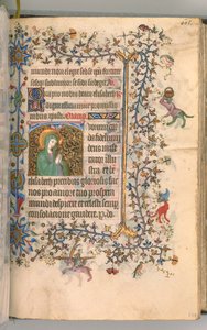 Hours of Charles the Noble, King of Navarre, fol. 297r, St. Elizabeth by Master of the Brussels Initials and Associates