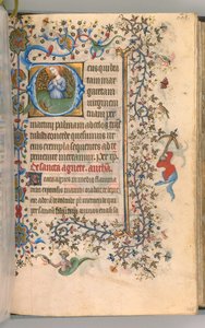 Hours of Charles the Noble, King of Navarre, fol. 299a, St. Margaret by Master of the Brussels Initials and Associates