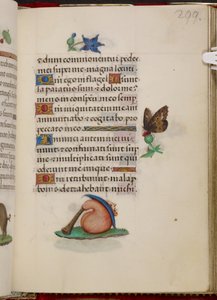 Bagpipe with hat from the Hours of Joanna of Castile by Master of the David Scenes