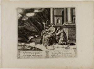 Proserpina Gives Psyche the Box of Beauty