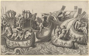 Speculum Romanae Magnificentiae: Naval Battle, 16th century