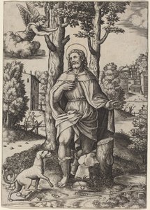 Saint Roch by Master of the Die after Follower of Raphael
