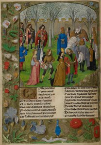 The Carolle in the Garden. The Lover is invited to dance with a group of couples led by Sir Mirth and Lady Gladness, from 