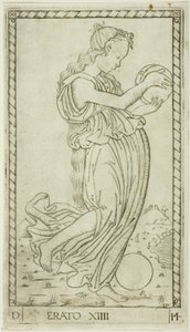 Erato, plate fourteen from Apollo and the Muses