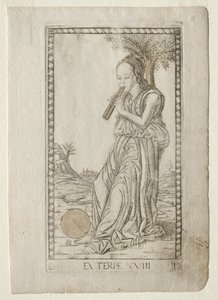 Euterpe (music, lyric poetry) (from the Tarocchi series D: Apollo and the Muses, #18)