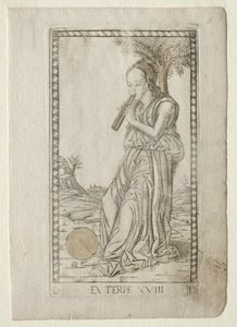 Euterpe, Music, Lyric Poetry from the Tarocchi Series, Before 1467