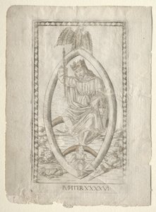 Jupiter from the Tarocchi, Series A: Firmaments of the Universe, #46, Before 1467