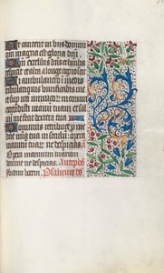 Book of Hours Use of Rouen: fol. 107r by Master of the Geneva Latini