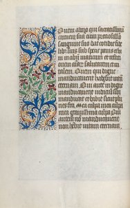 Book of Hours Use of Rouen: fol. 23v, c. 1470 by Master of the Geneva Latini