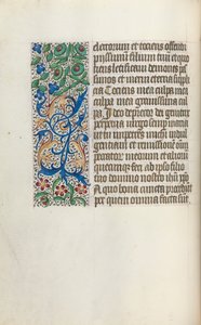 Book of Hours Use of Rouen: fol. 25v, c. 1470 by Master of the Geneva Latini