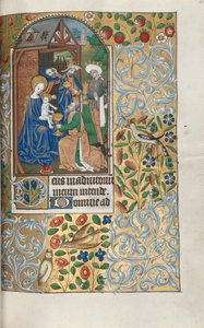 Book of Hours Use of Rouen: fol. 64r, Adoration of the Magi, c1470 by Master of the Geneva Latini