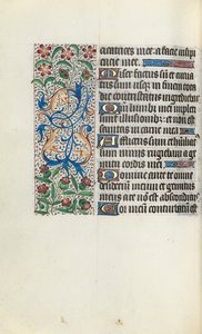 Book of Hours Use of Rouen: fol. 83v by Master of the Geneva Latini