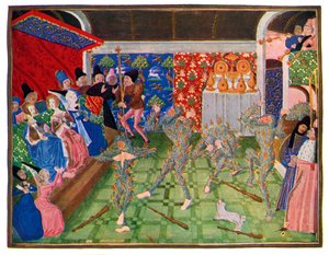 Masquerade at the French court, 1393, 1470-1475 by Master of the Harley Froissart