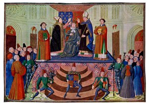 The Coronation of Henry IV, 1399 15th Century by Master of the Harley Froissart