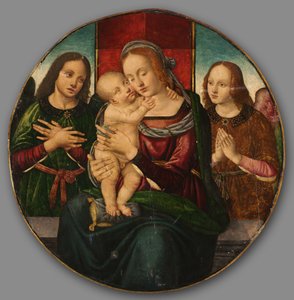 Virgin and Child with Angels by Master of the Holden Tondo