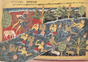 The Gopis Plead with Krishna to Return Their Clothing by Master of the Isarda