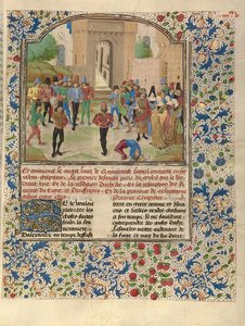 The Competition in Sittacene and the Placating of Sisigambis by Master of the Jardin de vertueuse consolation