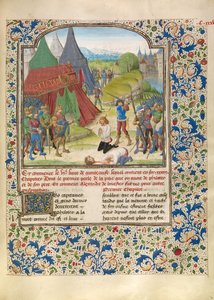 The Execution of Philotas by Master of the Jardin de vertueuse consolation