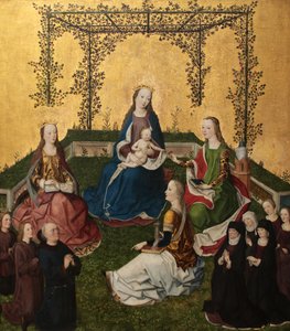 Madonna with Child in Rose Arbor (ca 1470)