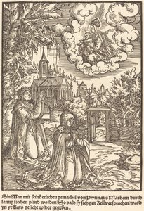 A Man with His Wife by Master of the Miracles of Mariazell