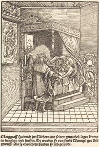 Marggraff Heinrich in Marhern ... by Master of the Miracles of Mariazell